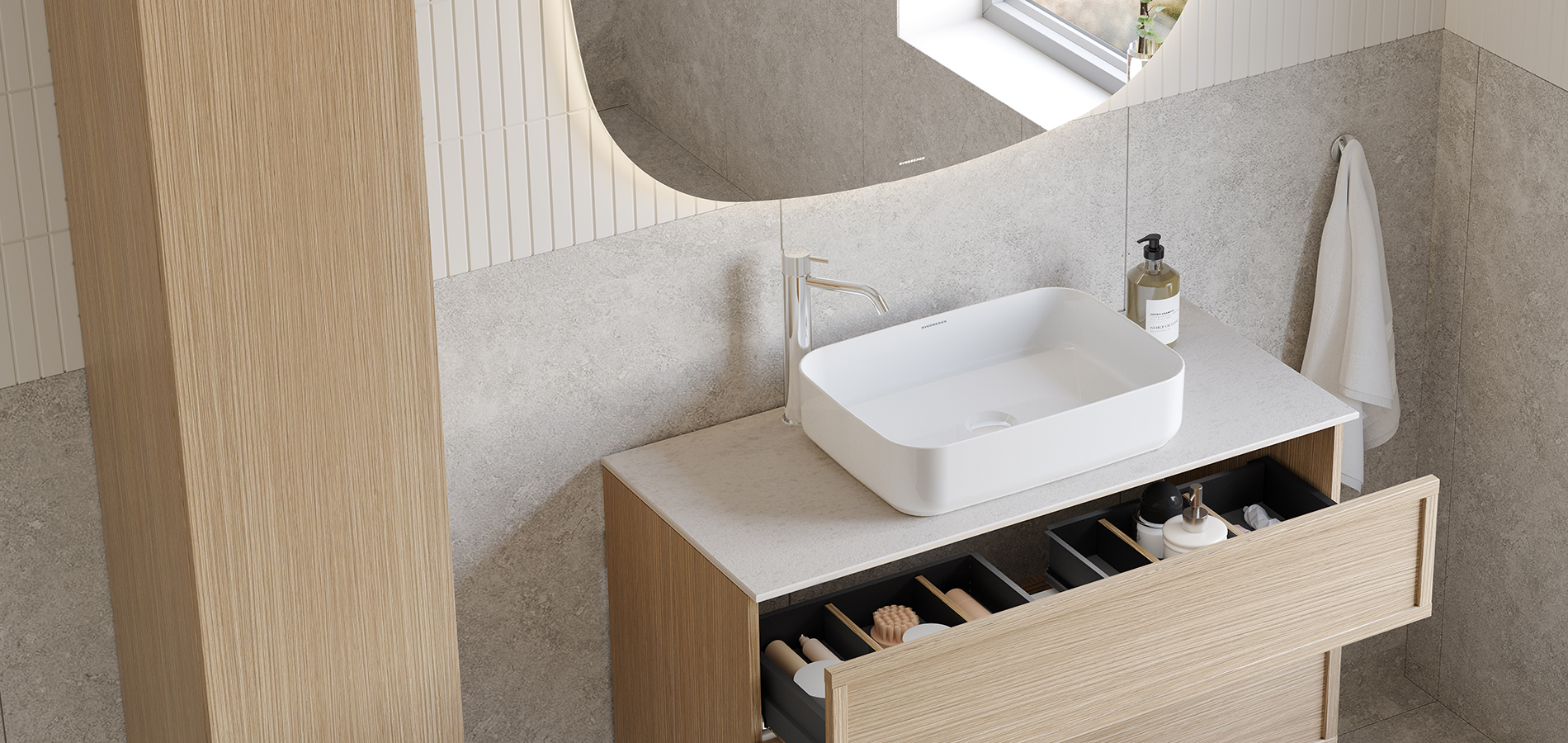 Poem servantskap i pur eik med fronten Ram