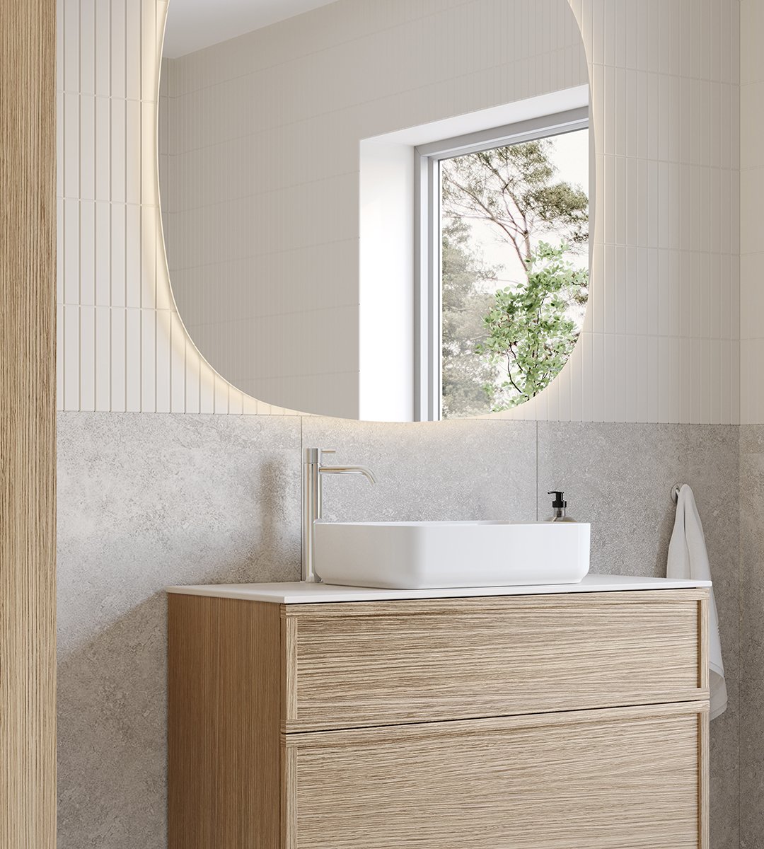 Poem servantskap i ren eik med fronten Ram