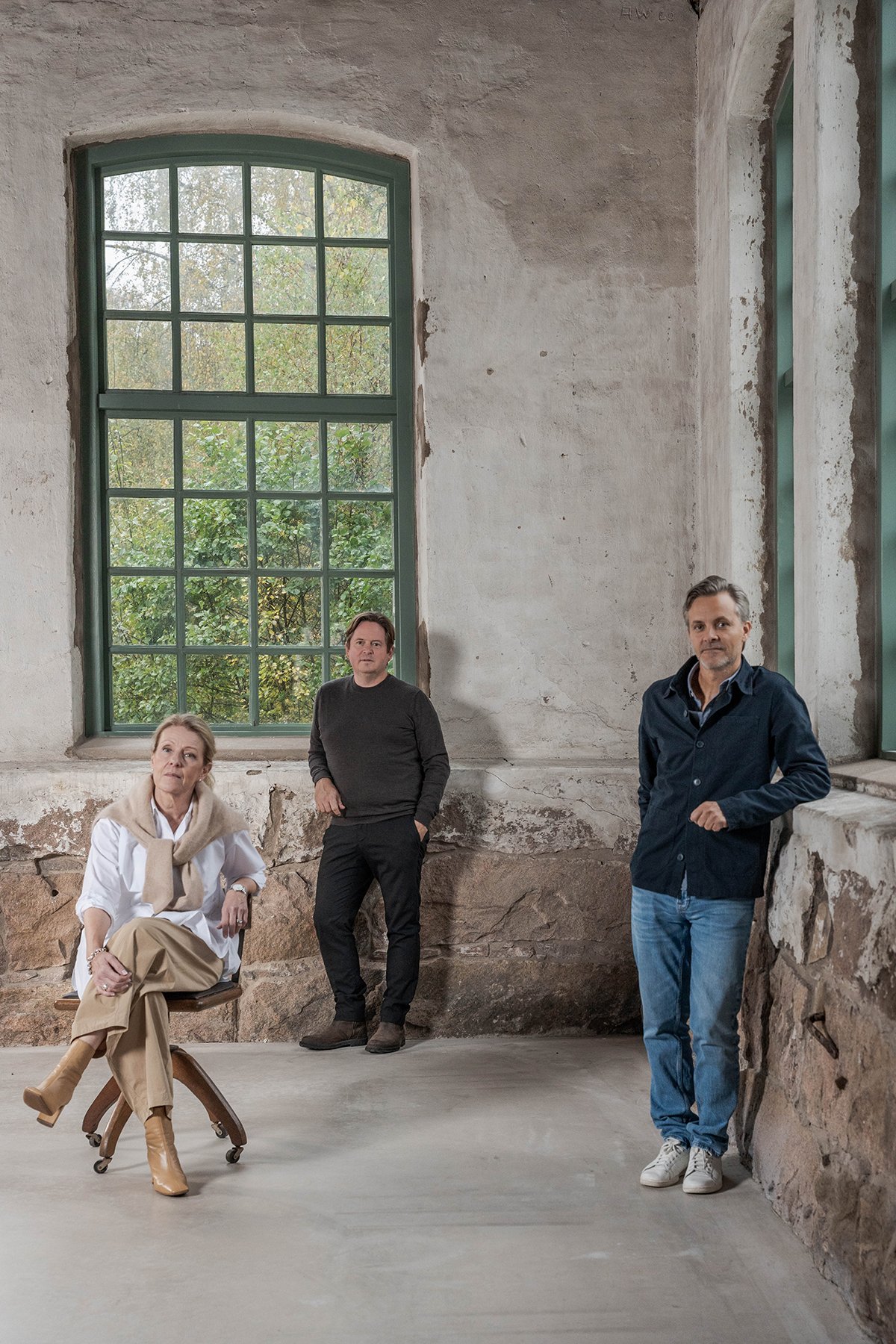 Produktcheferna Johan Körner, Mia Larsson och Calle Johansson