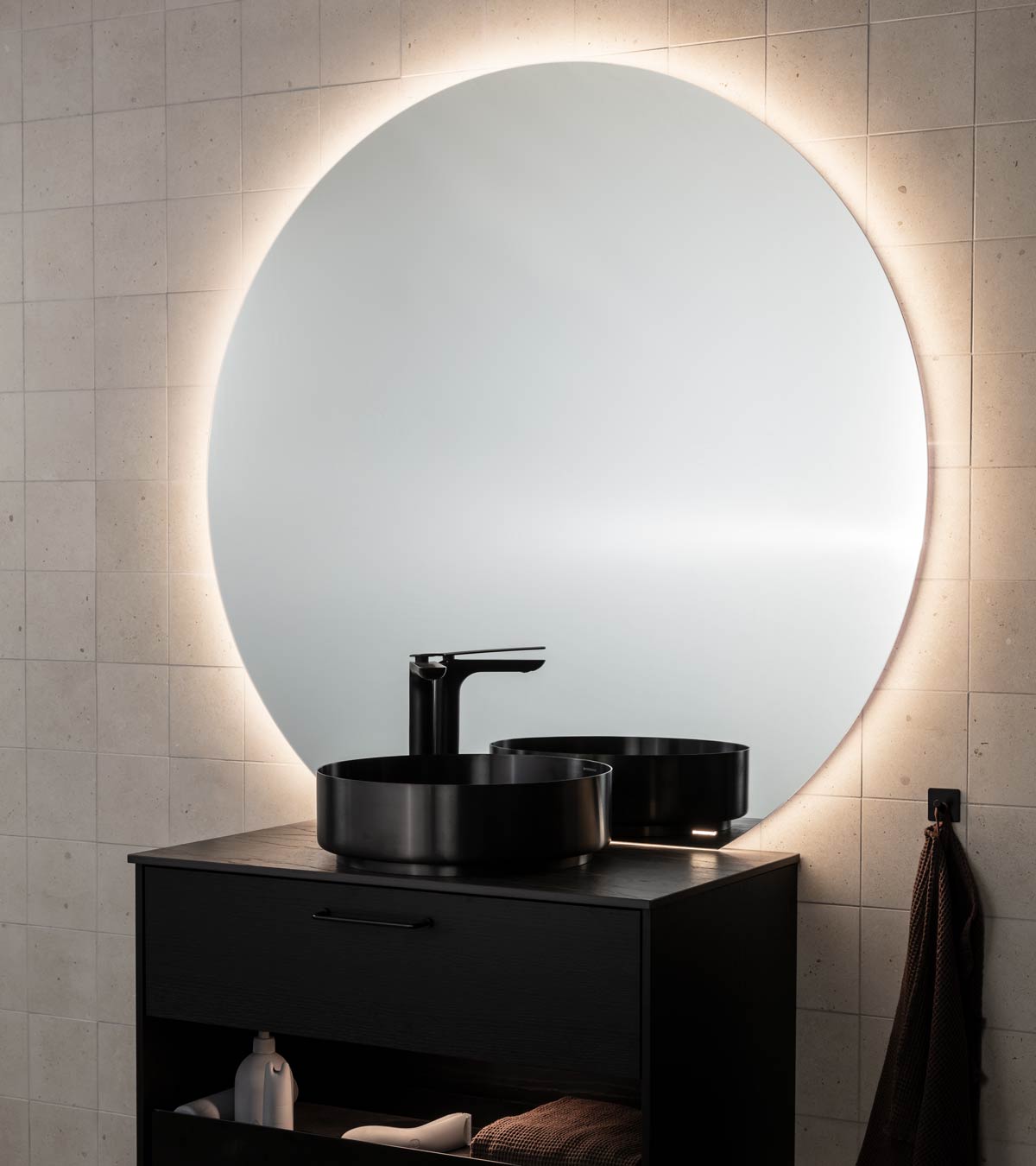 Allt lys på badet