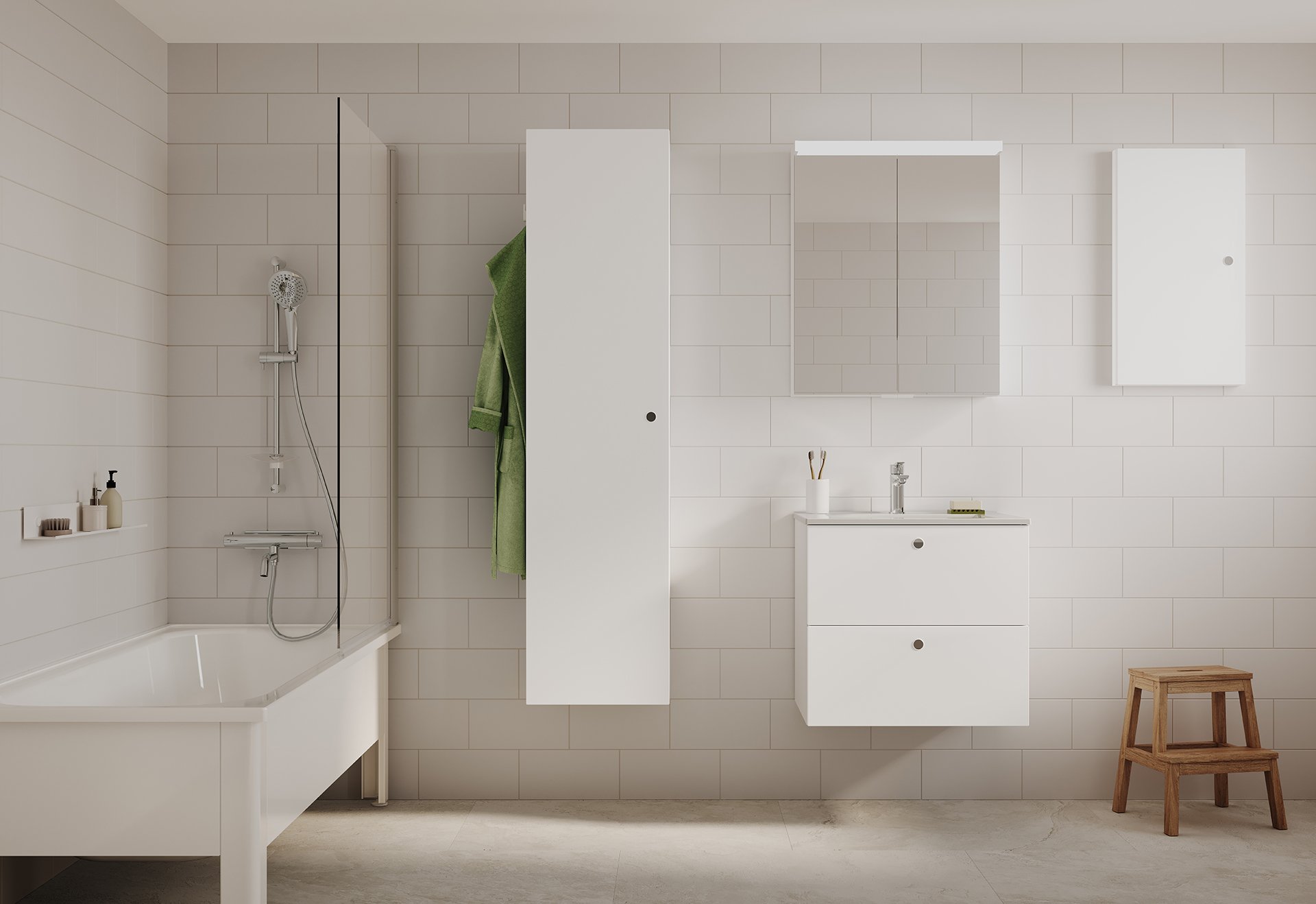 Intro møbelserie i hvit matt