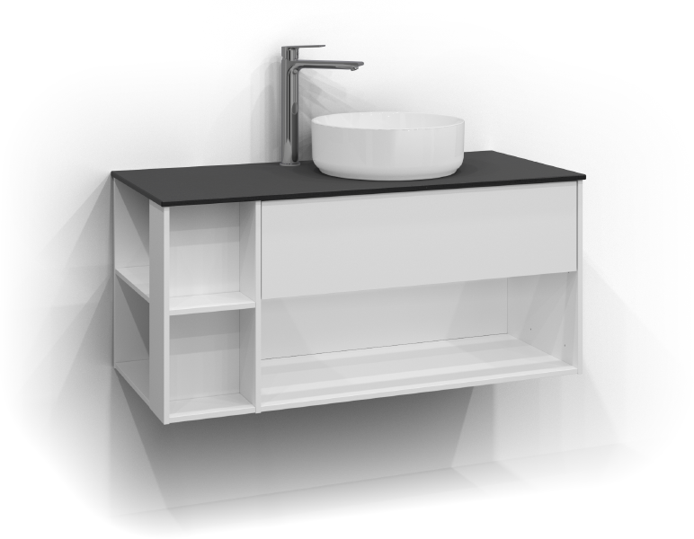 Epos servantskap 100x45 med ovanpåliggende servant