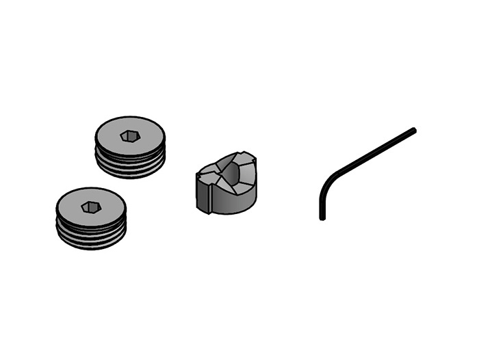 Løftehengsel foldedør, svart