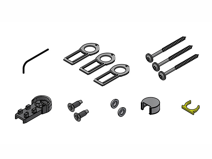 Skoga skruepose Skoga dør, svart